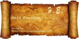 Heil Evelina névjegykártya